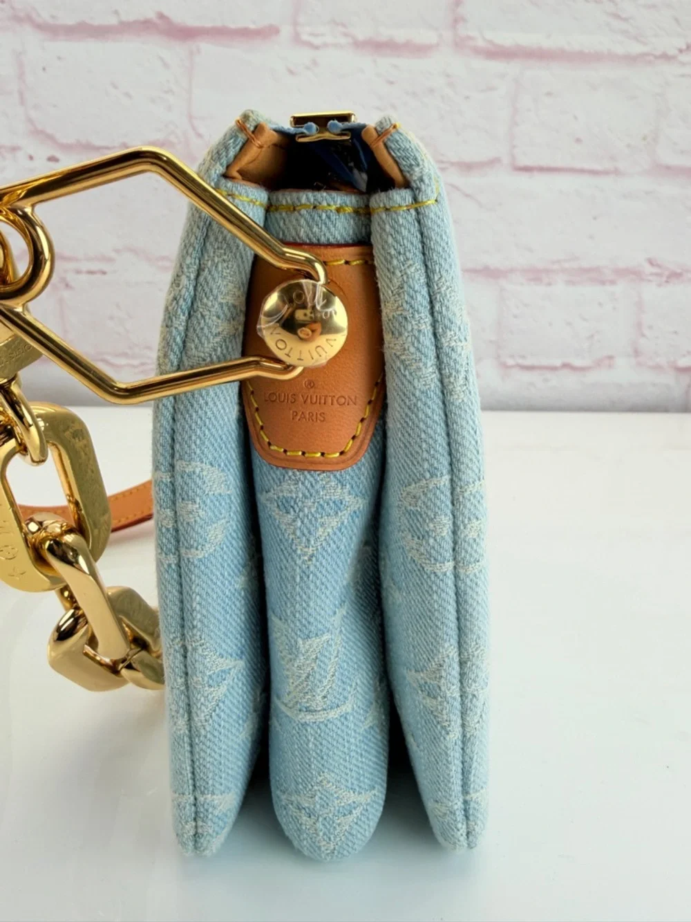Louis Vuitton Monogram Denim Coussin BB Sky Blue